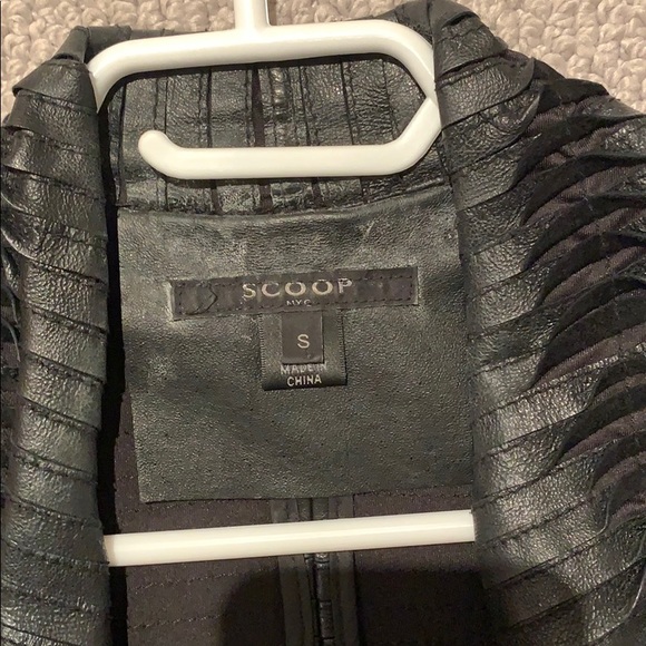 Scoop NYC Leather Jacket/Shirt - Picture 2 of 7